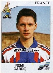 Sticker Remi Garde - UEFA Euro Sweden 1992 - Panini