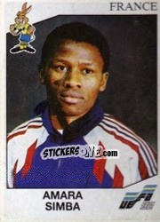 Sticker Amara Simba - UEFA Euro Sweden 1992 n. 59 - Panini