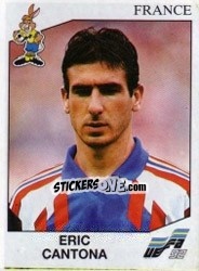 Sticker Eric Cantona - UEFA Euro Sweden 1992 n. 61 - Panini