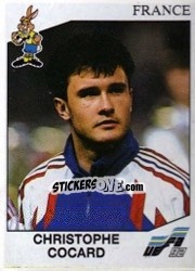 Sticker Christophe Cocard - UEFA Euro Sweden 1992 n. 63 - Panini