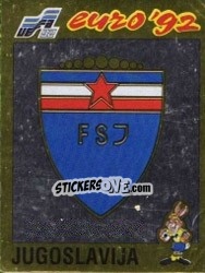 Cromo Emblem - UEFA Euro Sweden 1992 - Panini