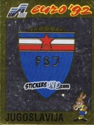 Sticker Emblem - UEFA Euro Sweden 1992 n. 67 - Panini