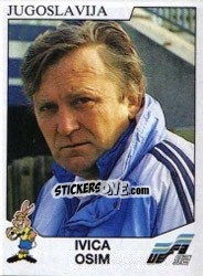 Sticker Ivica Osim - UEFA Euro Sweden 1992 n. 68 - Panini