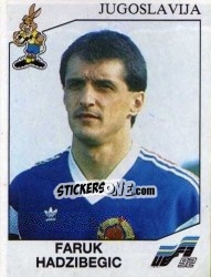Sticker Faruk Hadzibegic - UEFA Euro Sweden 1992 - Panini