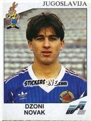 Sticker Dzoni Novak - UEFA Euro Sweden 1992 n. 82 - Panini