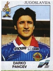 Sticker Darko Pancev - UEFA Euro Sweden 1992 - Panini