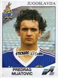 Sticker Predrag Mijatovic - UEFA Euro Sweden 1992 n. 88 - Panini