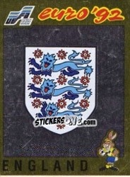 Sticker Emblem - UEFA Euro Sweden 1992 n. 92 - Panini