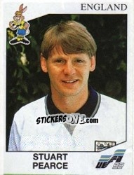 Figurina Stuart Pearce - UEFA Euro Sweden 1992 - Panini