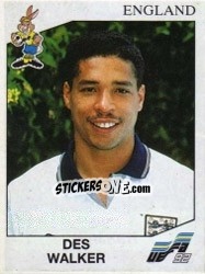 Figurina Des Walker - UEFA Euro Sweden 1992 - Panini