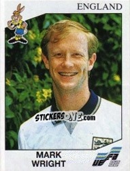 Sticker Mark Wright - UEFA Euro Sweden 1992 n. 101 - Panini