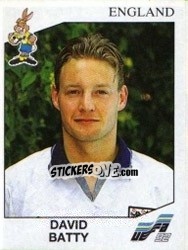 Sticker David Batty - UEFA Euro Sweden 1992 n. 104 - Panini