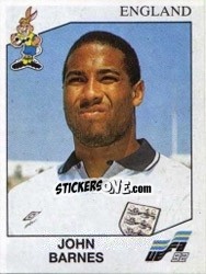 Sticker John Barnes - UEFA Euro Sweden 1992 - Panini