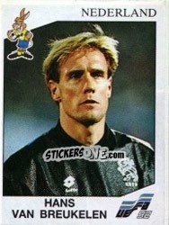 Sticker Hans Van Breukelen - UEFA Euro Sweden 1992 - Panini