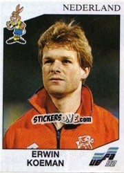 Sticker Erwin Koeman - UEFA Euro Sweden 1992 n. 123 - Panini