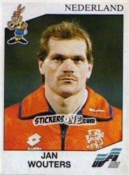 Sticker Jan Wouters - UEFA Euro Sweden 1992 n. 126 - Panini
