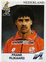 Sticker Frank Rijkaard - UEFA Euro Sweden 1992 n. 129 - Panini