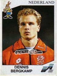 Figurina Dennis Bergkamp - UEFA Euro Sweden 1992 - Panini