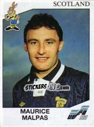 Sticker Maurice Malpas - UEFA Euro Sweden 1992 - Panini