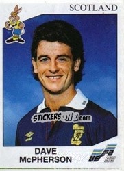 Sticker Dave Mcpherson - UEFA Euro Sweden 1992 - Panini