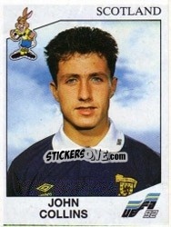 Sticker John Collins - UEFA Euro Sweden 1992 - Panini