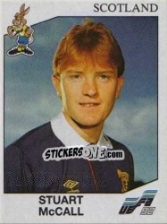 Sticker Stuart Mccall - UEFA Euro Sweden 1992 n. 155 - Panini