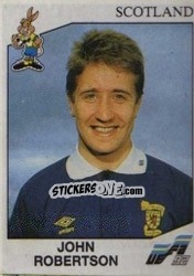 Sticker John Robertson - UEFA Euro Sweden 1992 n. 163 - Panini