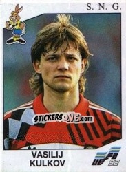 Sticker Vasili Kulkov - UEFA Euro Sweden 1992 - Panini
