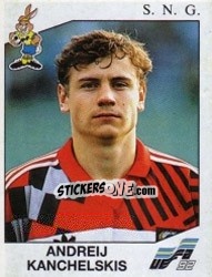 Sticker Andrei Kanchelskis - UEFA Euro Sweden 1992 n. 179 - Panini