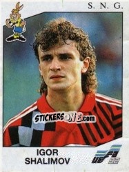 Cromo Igor Shalimov - UEFA Euro Sweden 1992 - Panini