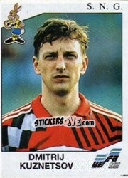 Sticker Dmitri Kuznetsov - UEFA Euro Sweden 1992 - Panini