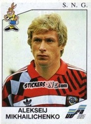 Sticker Aleksei Mikhailichenko - UEFA Euro Sweden 1992 n. 182 - Panini