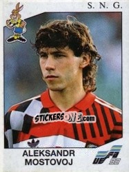 Cromo Aleksandr Mostovoi - UEFA Euro Sweden 1992 - Panini