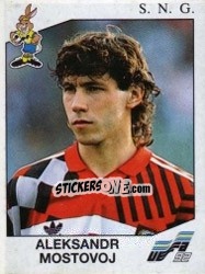 Sticker Aleksandr Mostovoi - UEFA Euro Sweden 1992 n. 183 - Panini