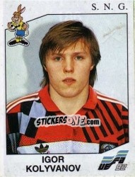 Sticker Igor Kolyvanov - UEFA Euro Sweden 1992 n. 186 - Panini
