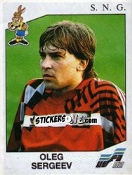 Cromo Oleg Sergeev - UEFA Euro Sweden 1992 - Panini