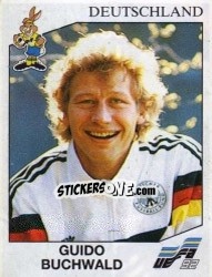 Sticker Guido Buchwald - UEFA Euro Sweden 1992 n. 198 - Panini
