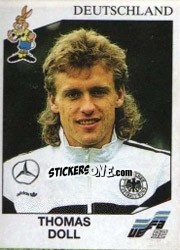 Sticker Thomas Doll - UEFA Euro Sweden 1992 n. 204 - Panini
