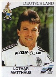 Sticker Lotar Matthaus - UEFA Euro Sweden 1992 - Panini