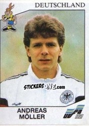 Sticker Andreas Moller - UEFA Euro Sweden 1992 - Panini
