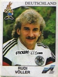 Sticker Rudi Voller - UEFA Euro Sweden 1992 - Panini