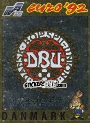 Sticker Emblem - UEFA Euro Sweden 1992 n. 214 - Panini