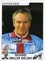 Sticker Richard Moller Nielsen - UEFA Euro Sweden 1992 n. 215 - Panini