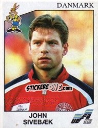 Sticker John Sivebaek - UEFA Euro Sweden 1992 - Panini