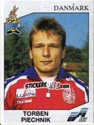 Sticker Torben Piechnik - UEFA Euro Sweden 1992 - Panini