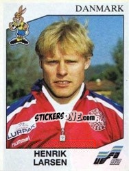Sticker Henrik Larsen - UEFA Euro Sweden 1992 n. 224 - Panini