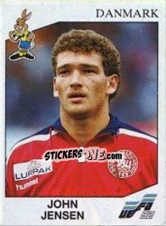 Sticker John Jensen - UEFA Euro Sweden 1992 n. 225 - Panini