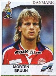 Sticker Morten Bruun - UEFA Euro Sweden 1992 n. 228 - Panini