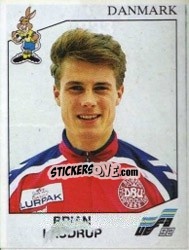 Sticker Brian Laudrup - UEFA Euro Sweden 1992 n. 233 - Panini