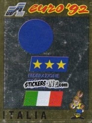 Cromo Emblem - UEFA Euro Sweden 1992 - Panini